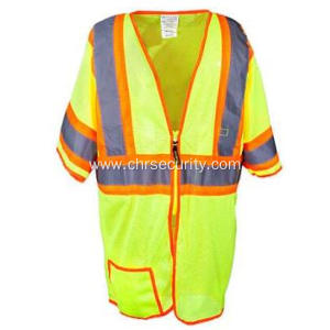 Two Tone Yellow Classic Mesh Safety Vest